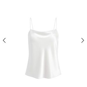 Alice + Olivia Harmon Draped Silk Tank